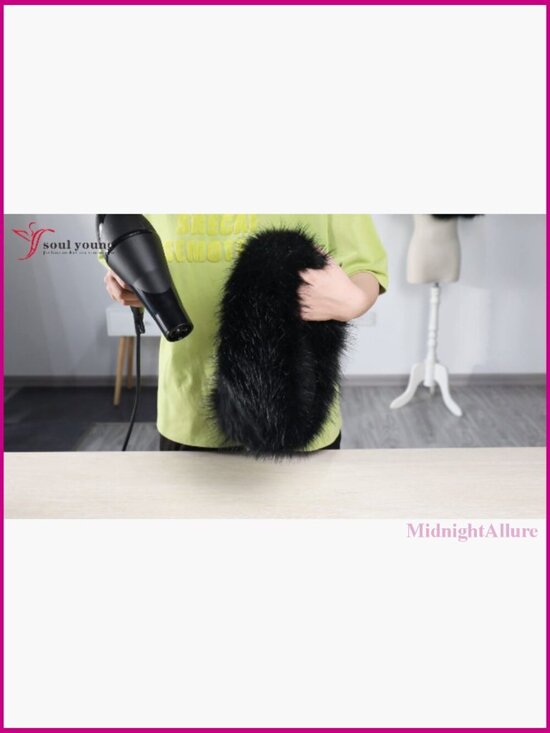 Faux Fur Headband Earwarmer Winter Elastic One Size Fleece Lined